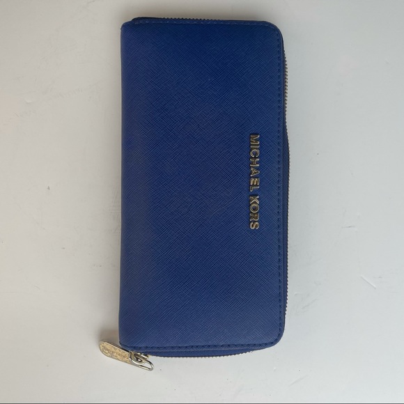 Michael kors women wallet medium size blue color - Picture 8 of 10